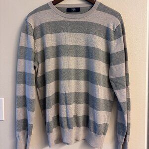 J.Crew Men's Striped Sweater 100% Cotton